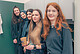 Ihr Name ist Programm: Das Team „EDGGY“ verbindet EGGs und Cutting EDGE-Research. V.l.n.r.: Cora Schmetzer, Lina Obeidat, Bahar Abrishamchi, Paulina Welzenbach und Alena Fries | Bildquelle: Universität Hohenheim/Oliver Reuther