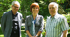von links: Dr. Thomas Hilger, Dr. Barbara Ramsperger, Dr. Dieter Oberländer | Bild: Universität Hohenheim