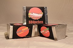 BBQuchen lässt sich in seiner Alu-Verpackung grillen. Foto: Universität Hohenheim BBQuchen lässt sich in seiner Alu-Verpackung grillen. Foto: Universität Hohenheim